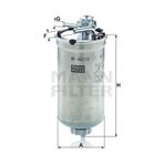 Mann Filter Skoda Fabia 1.4 TDI 2004-2006 Yakıt Filtresi