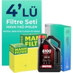MANN Volkswagen Caddy 1.9 Dizel Filtre Bakım Seti Motul Motor Yağlı (2005-2011) 4 Lü