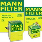 Mann Vw Golf 7 1.6 Tdı Mann-Filter Filtre Bakım Seti 2013-2019 3'lü