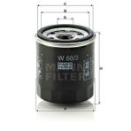 Mann W68/3 Yağ Filtresi