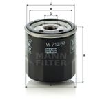 Mann W712/32 Yağ Filtresi