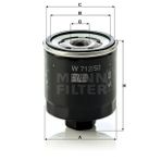Mann W712/52 Yağ Filtresi