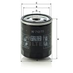 Mann W712/73 Yağ Filtresi