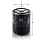 Mann W712/82 Yağ Filtresi