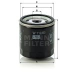 Mann W712/83 Yağ Filtresi