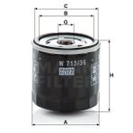 Mann W713/36 Yağ Filtresi