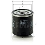 Mann W714/2 Yağ Filtresi
