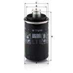 Mann W719/45 Yağ Filtresi