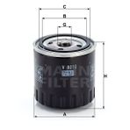 Mann W8013 Yağ Filtresi