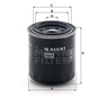 Mann W815/81 Yağ Filtresi