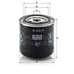 Mann W920/14 Yağ Filtresi