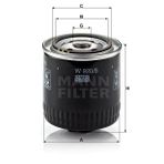 Mann W920/8 Yağ Filtresi