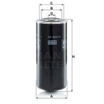 Mann WD962/15 Yağ Filtresi