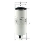 Mann WK1270 Yakıt Filtresi