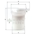 Mann WK42/81 Yakıt Filtresi