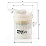 Mann WK52 Yakıt Filtresi