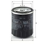 Mann WK716 Yakıt Filtresi