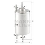 Mann WK720/5 Yakıt Filtresi