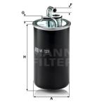 Mann WK722/1 Yakıt Filtresi