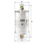 Mann WK726/2 Yakıt Filtresi