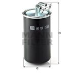 Mann WK728 Yakıt Filtresi