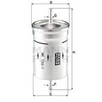 Mann WK730/1 Yakıt Filtresi