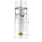 Mann WK845/10 Yakıt Filtresi