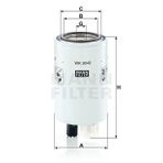 Mann WK9040 Yakıt Filtresi