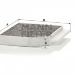 Mann X253 17 W205 11 S205 14 C205 14 A205 15 C257 17 W213 16 S213 16 C238 16 A238 17 Karbonlu Polen Filtresi