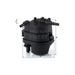 Mann Yakıt Filtresi Müşürlü BIPPER-NEMO-P307-P207-P206-C3-C2 1.4 Hdı-Fusıon-Fıesta 1.4tdcı
