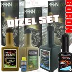 MannBor Dizel Katkı Seti: Bor +DPF +Enjektör Temizli+Mazot Katkı
