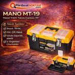 Mano Mt/16 Organizerli Klasik Metal Kilitli Takım Çantası, Polipropilen, 16 ’’