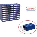 Mano Plastik Çekmeceli Parça Kutusu 32 Parça 124X196X80 mm