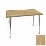 Manolya Mutfak Masası 80X120 Kromnikel (Werzalit, Wermodin Ve Allzalit Tabla) - Avalone Pine