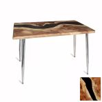 Manolya Mutfak Masası 80X120 Kromnikel (Werzalit, Wermodin Ve Allzalit Tabla) - Epoxy