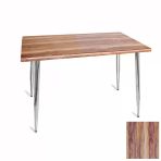 Manolya Mutfak Masası 80X120 Kromnikel (Werzalit, Wermodin Ve Allzalit Tabla) - Indiana Wood