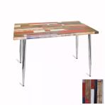Manolya Mutfak Masası 80X120 Kromnikel (Werzalit, Wermodin Ve Allzalit Tabla) - Red Wood
