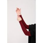 Manolya Şal Likralı Kaymayan Kurtarıcı 1 Çift Tesettür Kolluk - Standart - Bordo