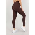 manolyabutik Kadın Kahvrengi Yüksek Bel Fitilli Toparlayıcı Tayt