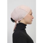 manolyaşal islamic hijab Pratik Dikişsiz Bağlamalı Kaymayan Tesettür Bone-pudra
