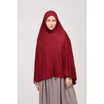 Manolyaşal Pratik Eşarp Standart Beden Peçeli 5xl Sufle - Bordo
