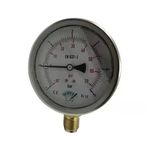 Manometre Gliserinli Alttan Çıkışlı Q100 - 0 - 1 + 5 Bar 1/2