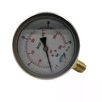 Manometre Gliserinli Alttan Çıkışlı Q100 - 0 - 40 Bar 1/2