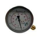 Manometre Gliserinli Alttan Çıkışlı Q100 - 0 - 6 Bar 1/2