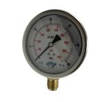 Manometre Gliserinli Alttan Çıkışlı Q100 - 0 - 60 Bar 1/2