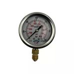 Manometre Gliserinli Alttan Çıkışlı Q63 - 0 - 600 Bar 1/4 A Tipi