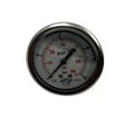 Manometre Gliserinli Arka Çıkışlı Q63 - 0 - 40 Bar 1/4