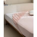 Manon King Size Plus %100 Pamuk Ranforce Lastikli Çarşaf - Açık Pudra