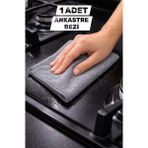 Manosta (1 ADET) Gri Magic Mikrofiber Temizlik Bezi | Ankastre-Ocak-Davlumbaz Yağ & Zor Kir Temizliği