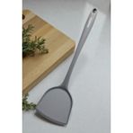 Manosta 32 cm Yanmaz Yapışmaz Silikon Yumurta ve Krep Spatulası – Isıya Dayanıklı Mutfak Gereci - Gri